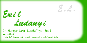 emil ludanyi business card